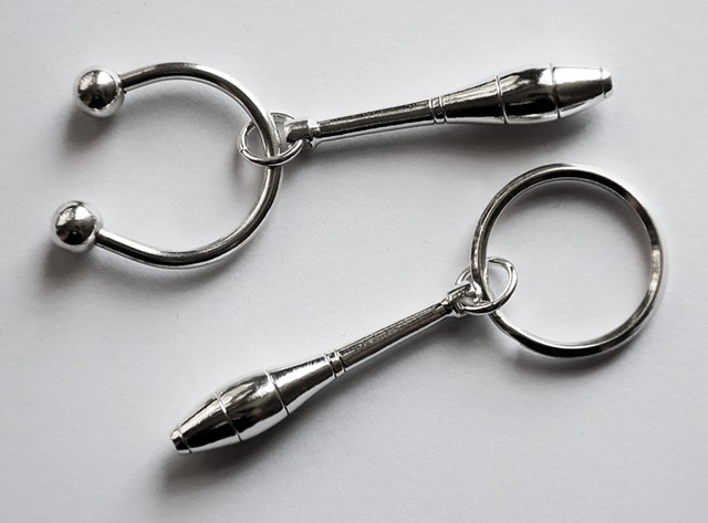 Sterling silver keychains