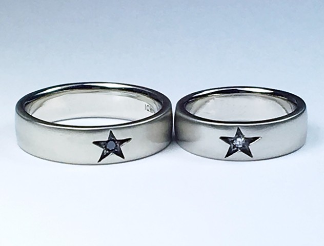 Diamond Star Wedding Rings