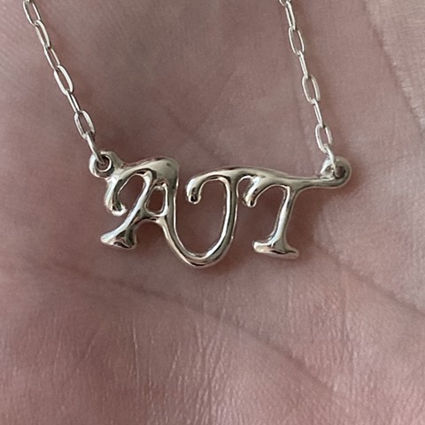 sterling silver initial necklace 