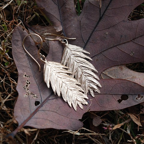 Gold Sea Oat Earrings