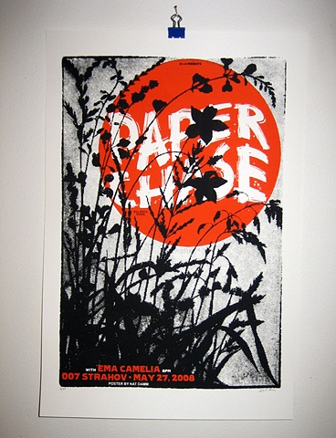 Paper Chase silk screened poster nat damm
