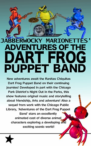 Adventures of the Dart Frog Band postcard 