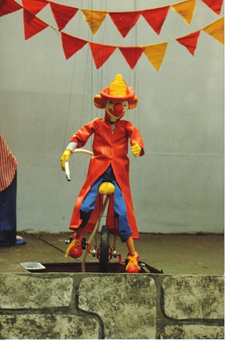 FireMan Clown Unicyclist