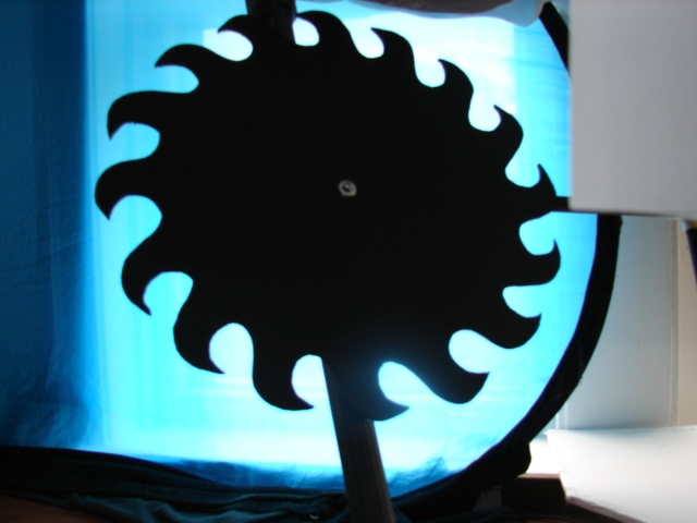 Saw Blade Shadow Puppet