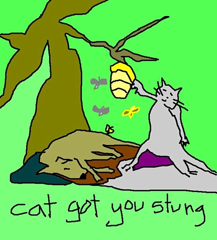 cat got you stung