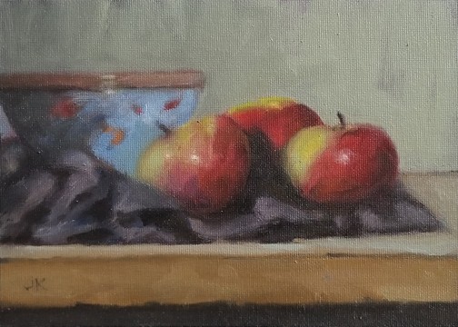 bowl and lady apples
