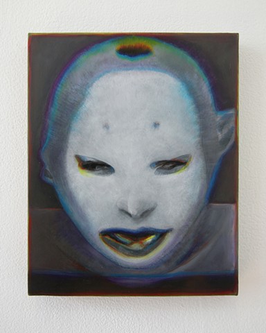 Benjamin Kress painting Hybrid Face #3 oil on linen