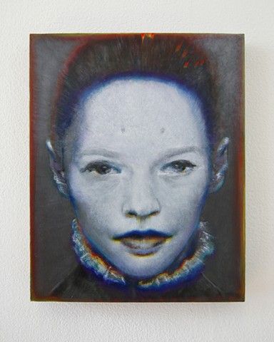 Benjamin Kress painting Hybrid Face #7 oil on linen