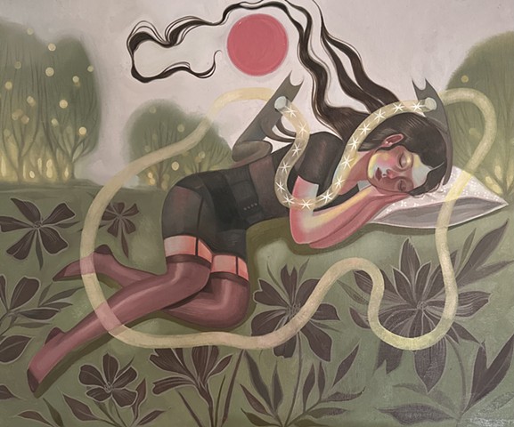 Lose your dreams and you will lose your mind oil on canvas sold