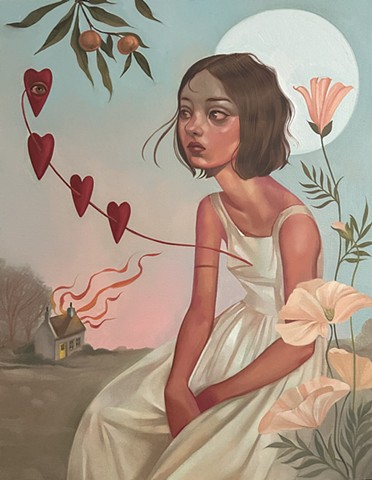 Je vais bien je pense oil on canvas sold 