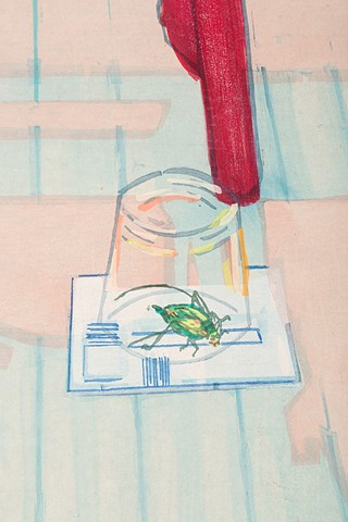 detail of CRICKET, GLASS & BUSINESS REPLY MAIL
