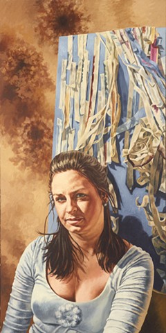 detail of "Kelly" portrait