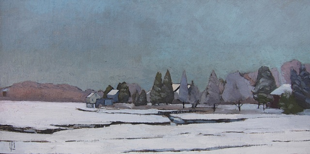 Macomber's Ridge, Snow Scene, Dutch Landscape