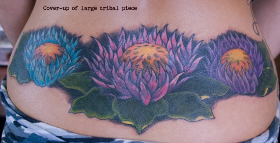 After - covering large tribal piece