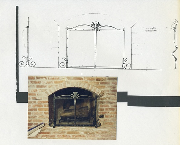 Fireplace grill design
(Ironwork by others)
