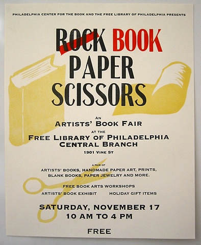 Book Paper Scissors - Event Poster