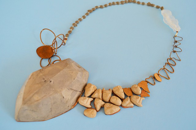 necklace, Concrete, Willendorf Venus, bronze