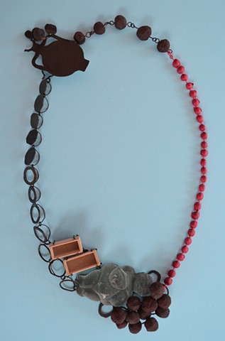 Necklace, Concrete, Willendorf Venus, Steel