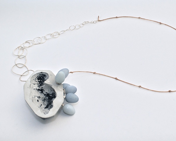 Necklace, Silver, Concrete, Willendorf Venus