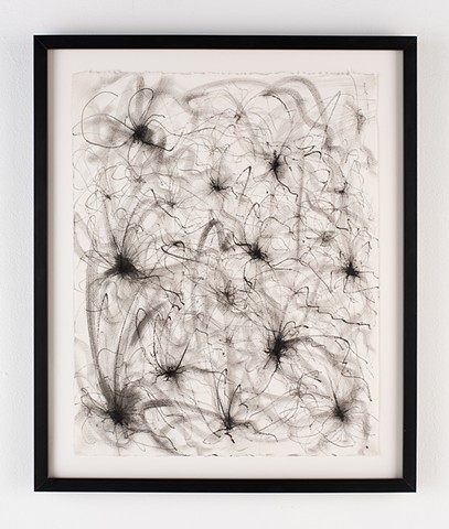 Drawings and wall sculpture