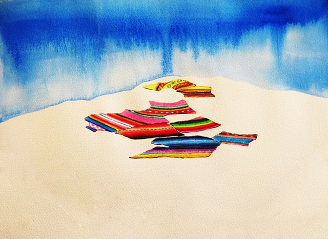 Aguayos and mountain sky I