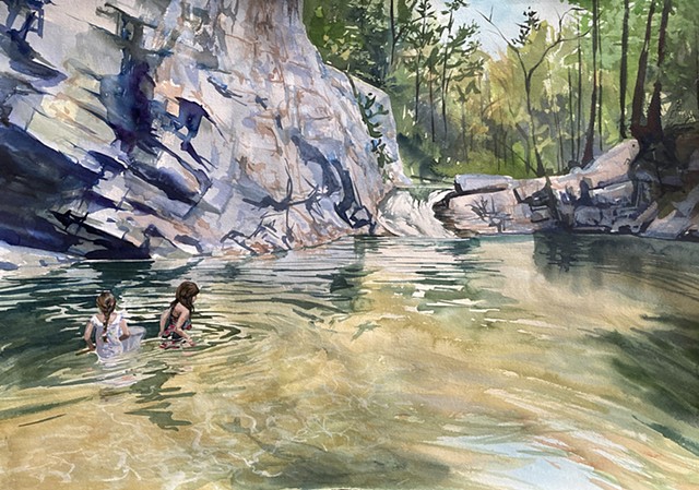 Seeking Little Fish at Dudley Falls