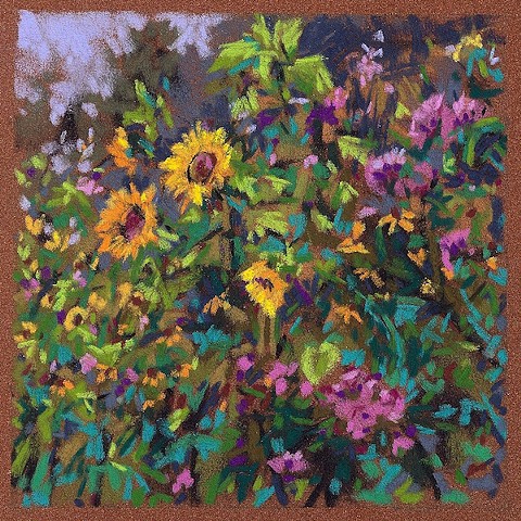 Birthday Garden (Sunflowers) 6x6 (SOLD)