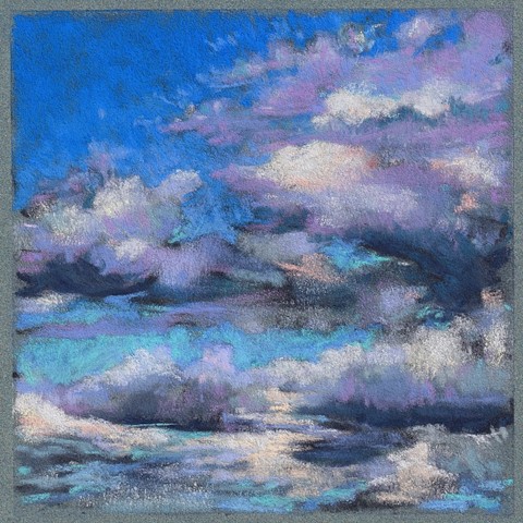 Passing Clouds _6x6"