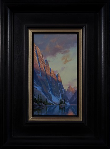 "Fjord in theLight of Dawn"- Framed  