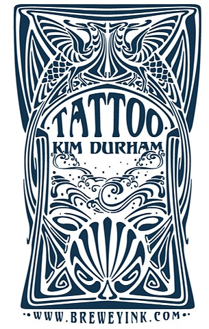 nouveu  KIm Durham  Tattoo surf poster