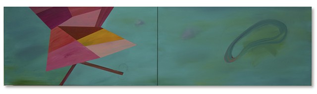 Beachair No.1, Mosaic, Diptych