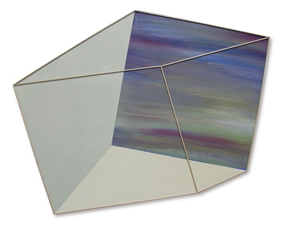 painting sculpture, geometric painting, sculpture, fluctuating space, shaped canvas