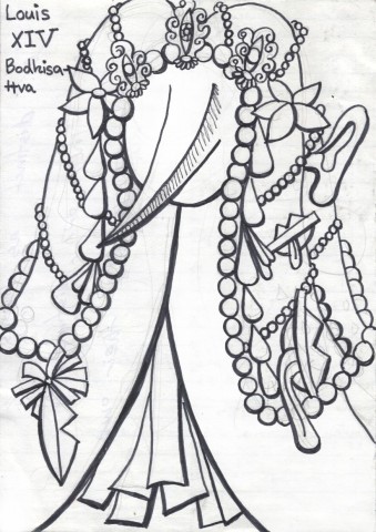 Drawing for LouisXIV-Bodhisattva