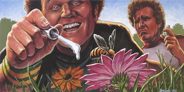 step brothers painting by stephen andrade for gallery 1988 will ferrell john c. reilly