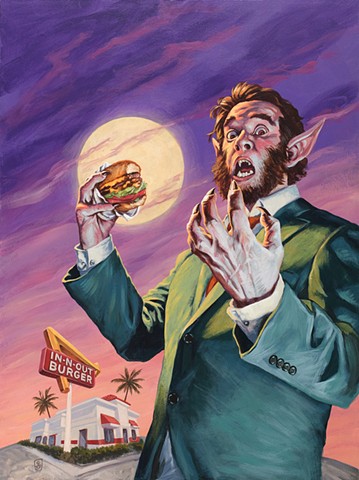 Animal Style painting by Stephen Andrade In-N-Out Burger LAlocal Gallery1988 g1988 2019