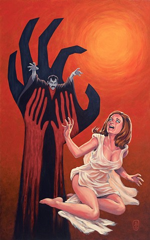 The Hands Of Fate painting by Stephen Andrade Manos movie art Gallery1988 G1988 Crazy 4 Cult 2017