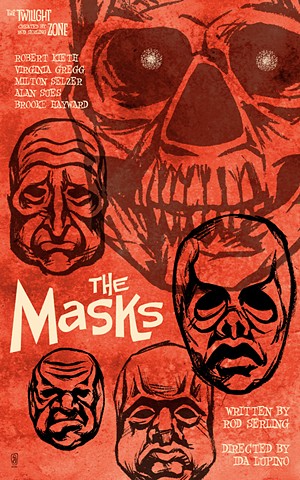 twilight zone the masks poster print by stephen andrade art