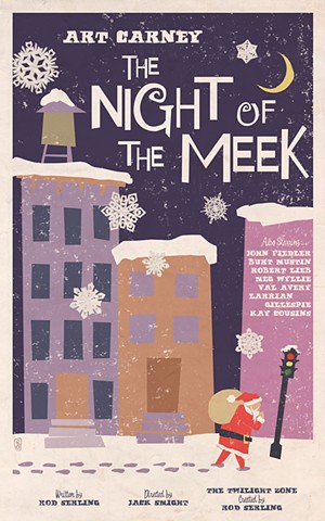 The Night of the Meek by Stephen Andrade twilight zone art print poster 2020