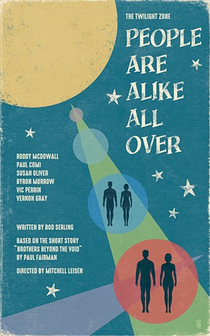 people are alike all over poster print by stephen andrade twilight zone