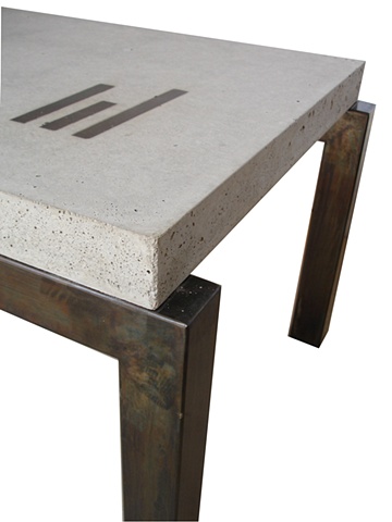 concrete coffe table