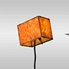 ALCHEMY floor lamp w/integrated table