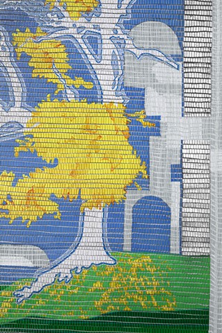 Woodward Arches: Osmun Street (detail of cutout)