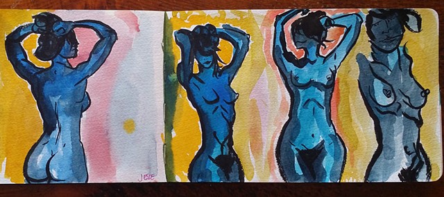 Study of Blue Nudes