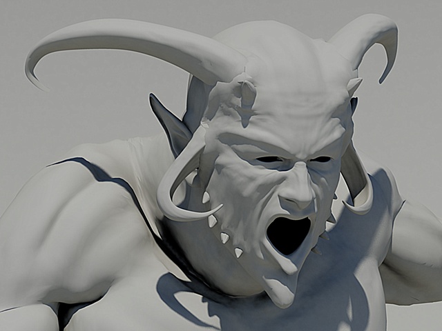 demon3d modelling closeup