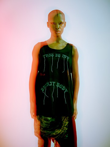  Spirit Body Clothing Line. Each garment comes with a tag with a QR code that will take you to a youtube video explaining the spiritual philosophy behind the garment.