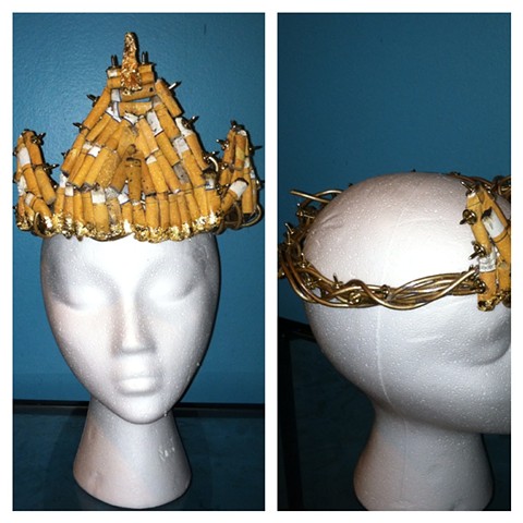 Cigarette crown of thorns