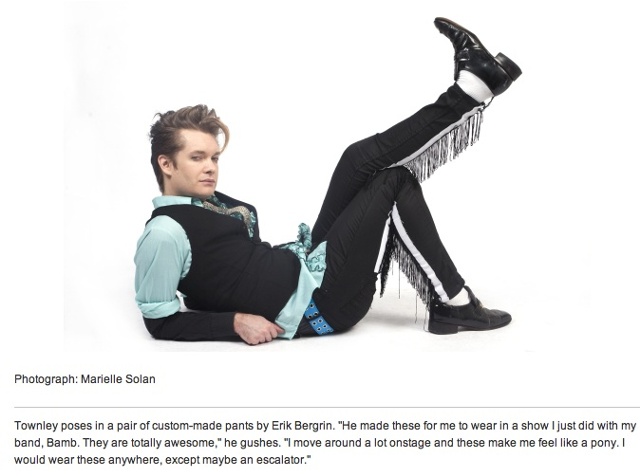 Pants in TIMEOUT Magazine's,  "Most stylist New Yorkers."