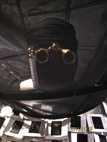Opera glasses mask. Part of the cloak of empty experience 