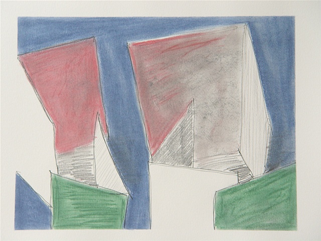 Blue, Red, Green Cut-outs