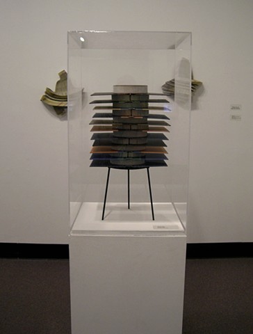 exhibition, installation, book, bookwork, bookworks, altered, altered book, unique, one of a kind, unique book, sculpture, power tools,